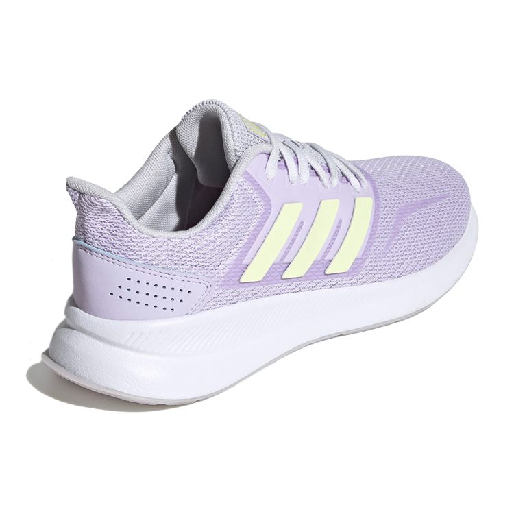 Adidas Neo Runfalcon Series Retro Mesh Non-Slip Low-Top Casual Running Shoes Women sneaker Light-Purple Yellow EG8632