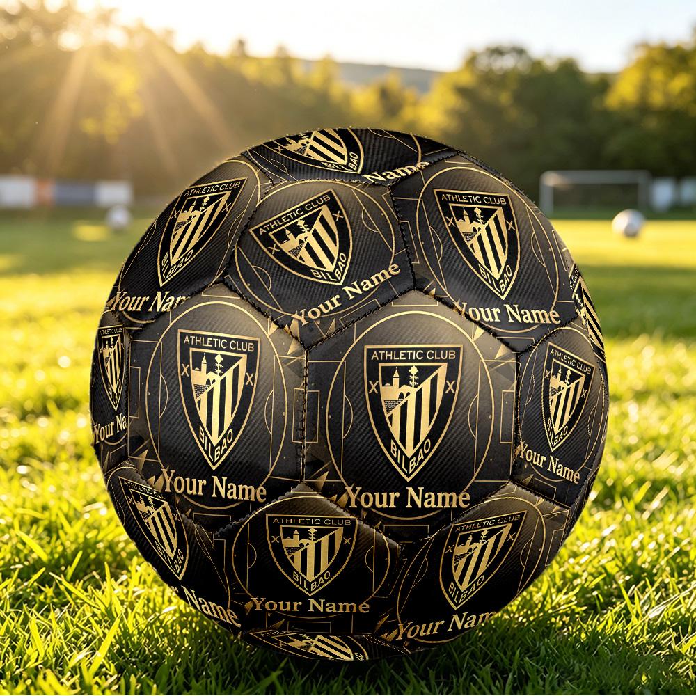 Personalized Size 5 Football Athletic Bilbao Football Pattern Outdoor Game Sports Ball Gift