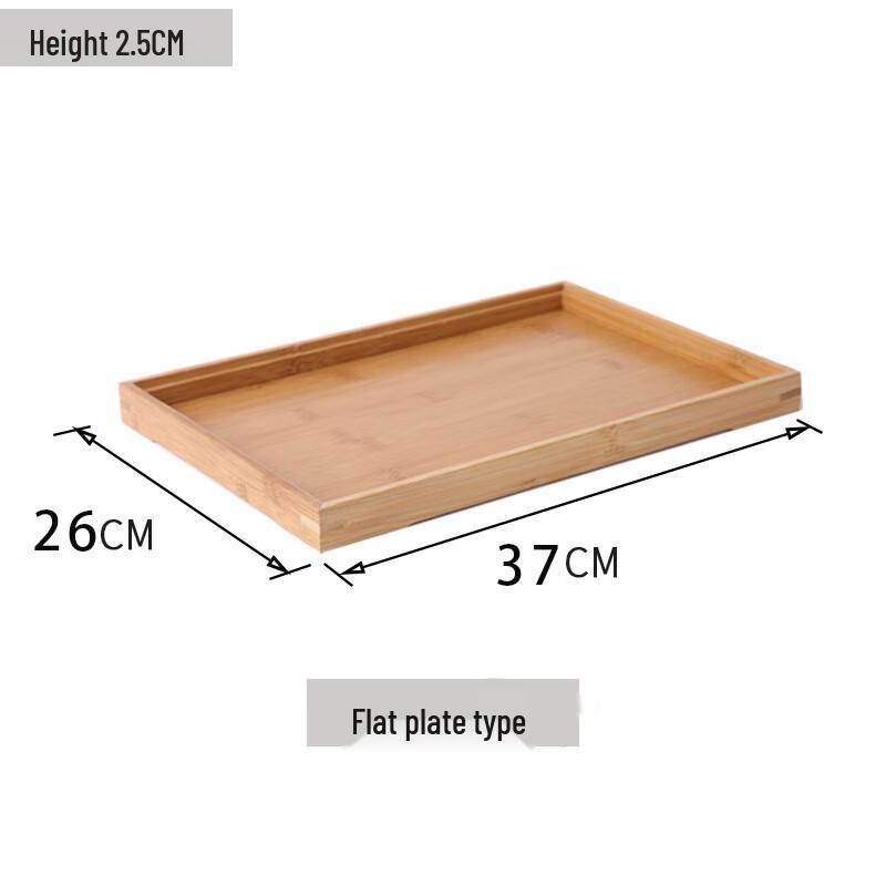 MOLUONA Bamboo Wood Rectangular Serving Tray