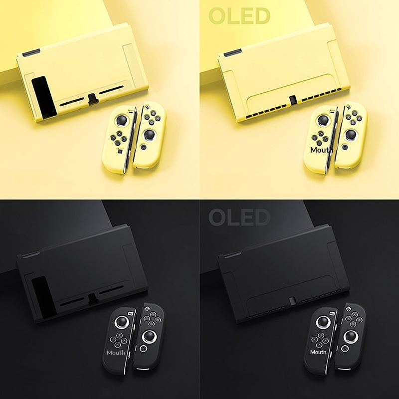 Protective Case Compatible With  Switch Oled Console And Joy-Cons, Switch Can Be Inserted In Dock With Shell