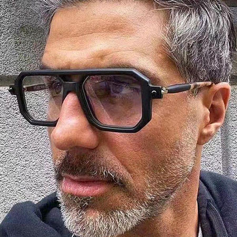 Women Square Sunglasses Outdoor Anti Glare Sun Glasses Quality Men'S Retro Classic Rivet Fashion Glasses Uv400 Eyeglasses