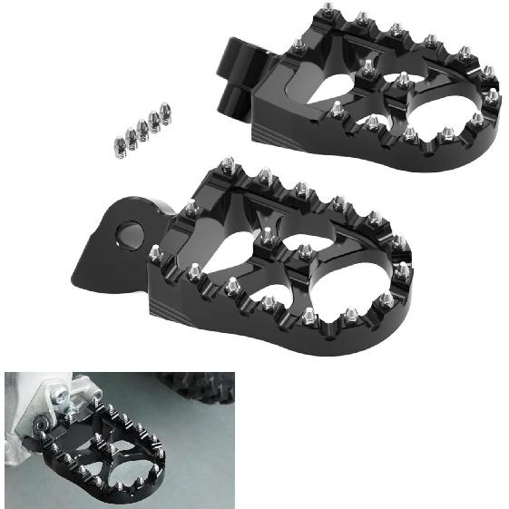 Foot Pegs Motorcycle Compatible with Yamaha YZ65 2018-2021 YZ85 2002-2021 YZ125 1997-2021 YZ125X 2017-2021 YZ250 1998-2021 YZ250X 2016-2021 YZ250F