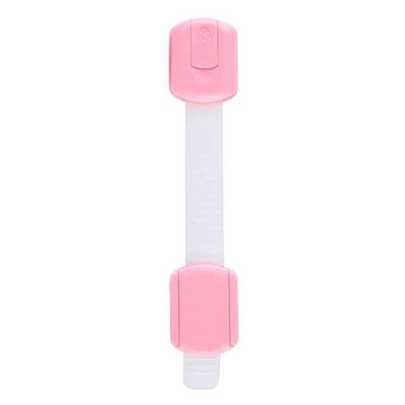 Baby Safety Lock Drawer Child Safety Cabinet Locks Adhesive Cabinet Drawer Door Latches Baby Safe Straps розовый