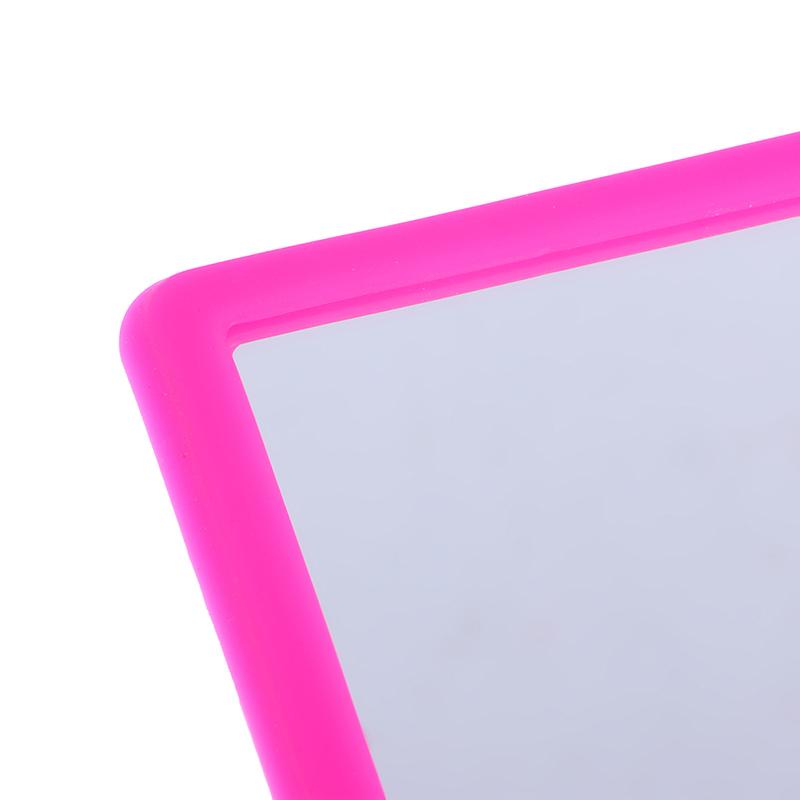 Fashion Silicone Mirror Self Grips Mirror Shatterproof Shaving Makeup Shower Silicone Travel Washroom