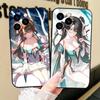 Zhezhi Game Wuthering Waves Phone Case For IPhone 17 Air 16 15 14 13 Pro Max 11 12 Black Silicone Cover