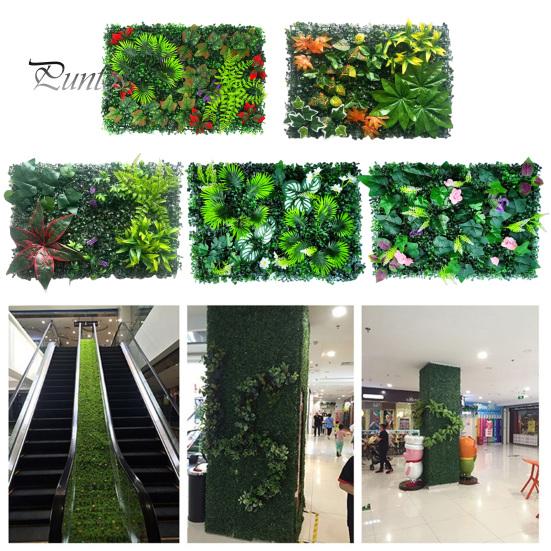 Decorative Privacy Screen 40x60CM Artificial Plants Wall Panel Realistic Fake Greenery Grass Backdrop Covering Decoration Indoor Outdoor Garden