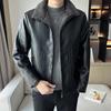 Men's PU Fur-Lined Warm Leather Jacket - Winter/Autumn Bestseller