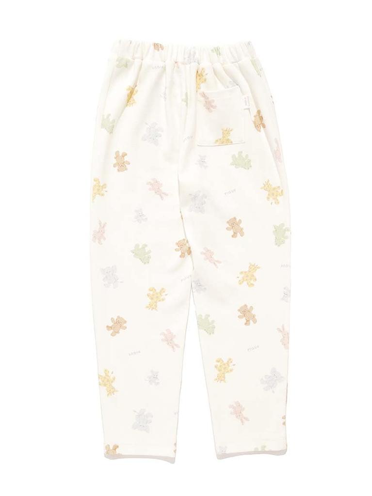 Gelato Pique Plush Print Long Pants PKCP251454 OWHT Kids'