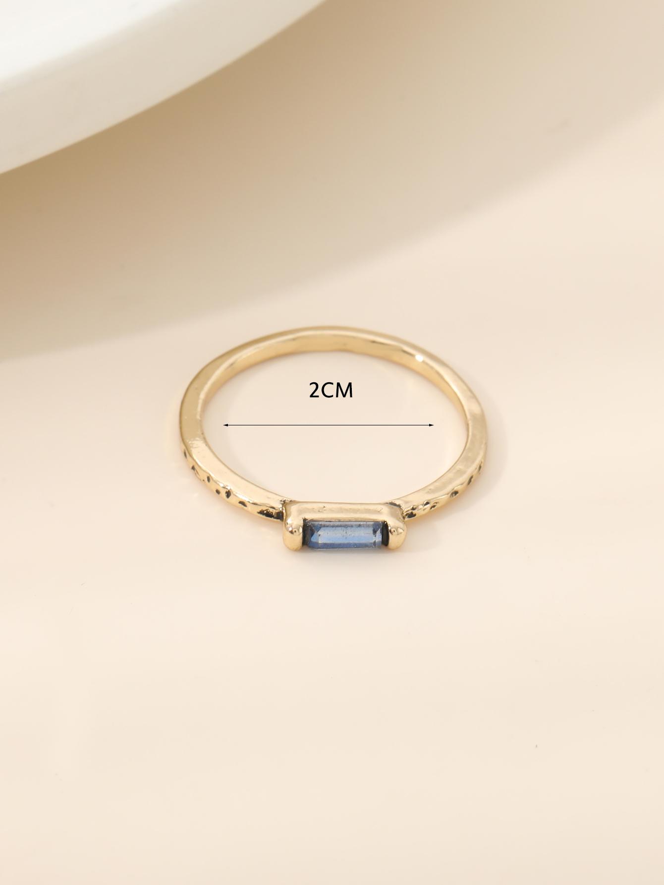 Белое циркониевое кольцо, простое и модное женское праздничное кольцо 6&white