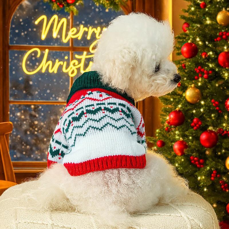 Pet Circle Warm Winter Knit Sweater Dogs Cats - Cozy Holiday Costume In Multiple Designs