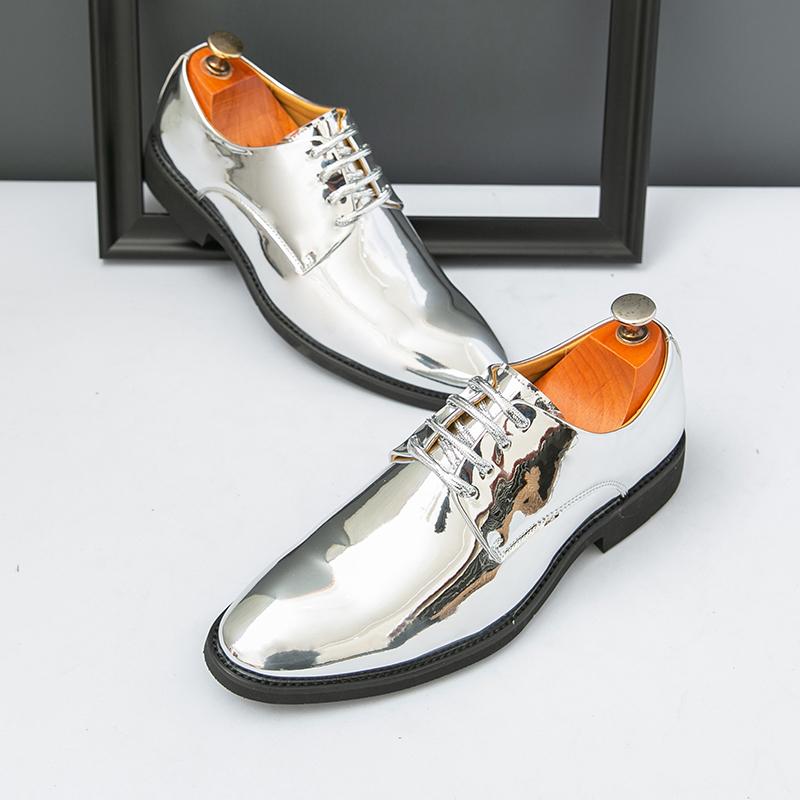 Size 38-50 Men Casual Fashion PU Leather Lace Up Formal Dress Shoes Leather Shoes XRS-2035