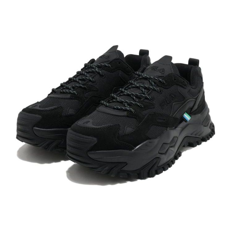 Fila Twine Max Mesh Comfortable Versatile Low-Top Lifestyle Sneakers Unisex Sneakers Black 1RM02760G_001
