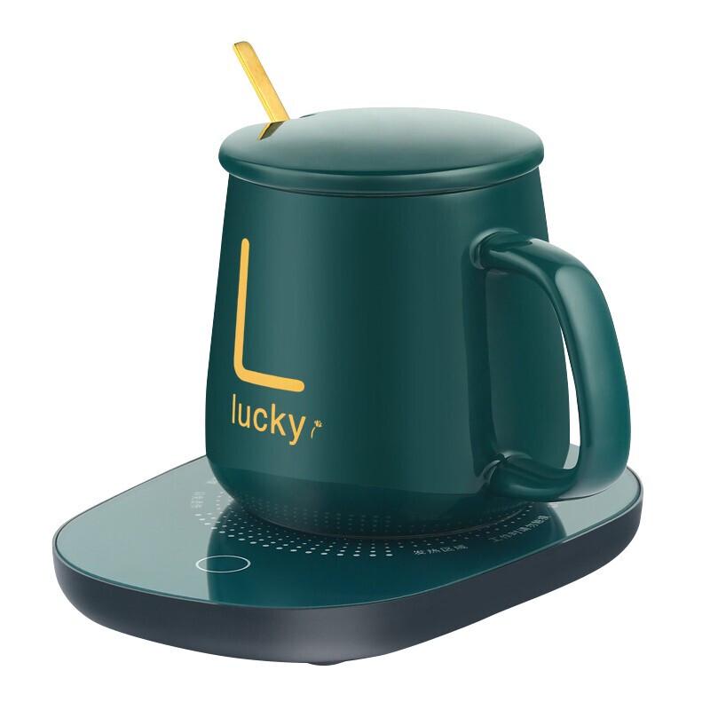 Heyu Xi Thermostatic Ceramic Mug with Spoon Gift Set