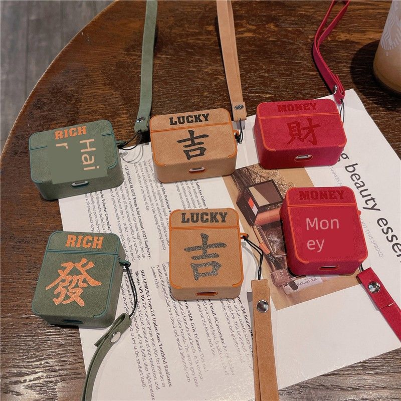 

Earphone Case 1/2 Generation 5 Generation Apple Bluetooth Protective Case Airpods2 Drop-Resistant Box Tide Airpodspro Hard Case Four Generation Suede Apple AirPods [Hair] Suede