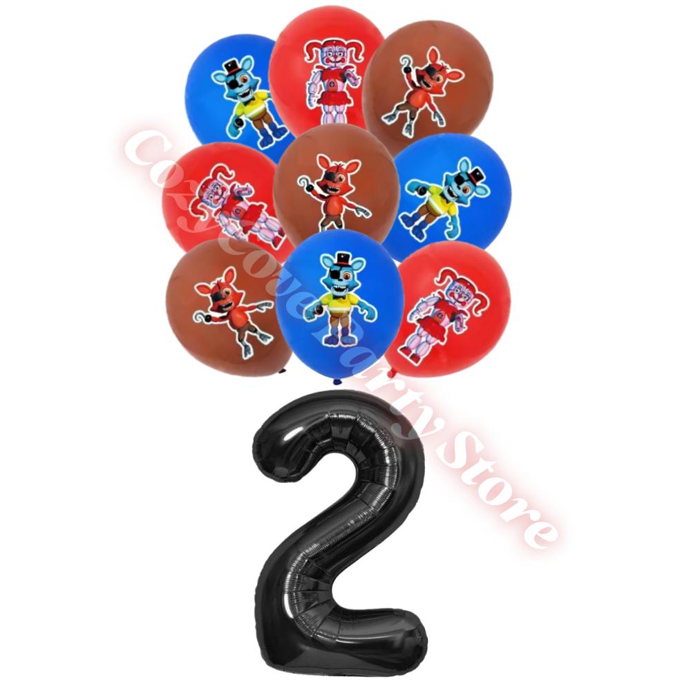 Neltoned Birthday Party Decoration Cups Plates Cake Topper Balloons For Kids Party Favors Freddyed Bear Gifts By Fnafs
