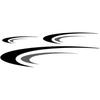 Large Vinyl Decals,Car Body Stickers,Vinyl Stripe Graphics Decals Stickers for Camper,RV,Trailer,Motorhome,Black+Gray,(DB04850ANPCS)