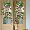 Easter Bunny Wreath With Easter Garland Home Decor Spring Wedding Wreath Cartoon Bunny Shape Ornaments