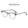 Two-Tone Aluminum Titanium Optical Glasses Frame - Ultra-Light Aviator Design (5102)