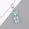 Acrylic Charming Bear Keychain Pendant Eye Catching Bowknot Key Holder for Keys