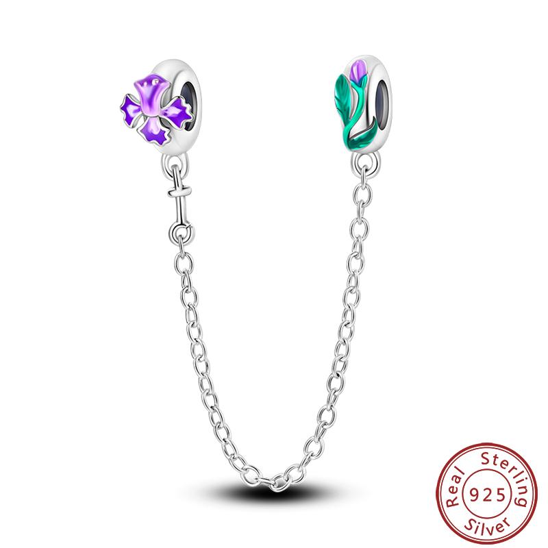 Vendi Charms a Catena con Animali, Piante, Viaggio, Design di Moda, Perline in Argento 925, 3mm, Fai da Te, Creazione di Gioielli Fini