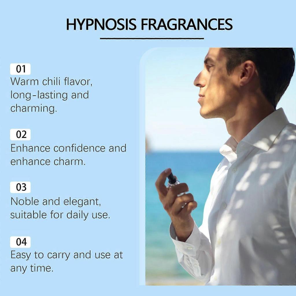 Hypnosis 2.0 Kolínská voda pro muže Hypnosis 2.0 Feromonový parfém Kolínská podpora přitažlivosti Pánské parfémy Dárek méně