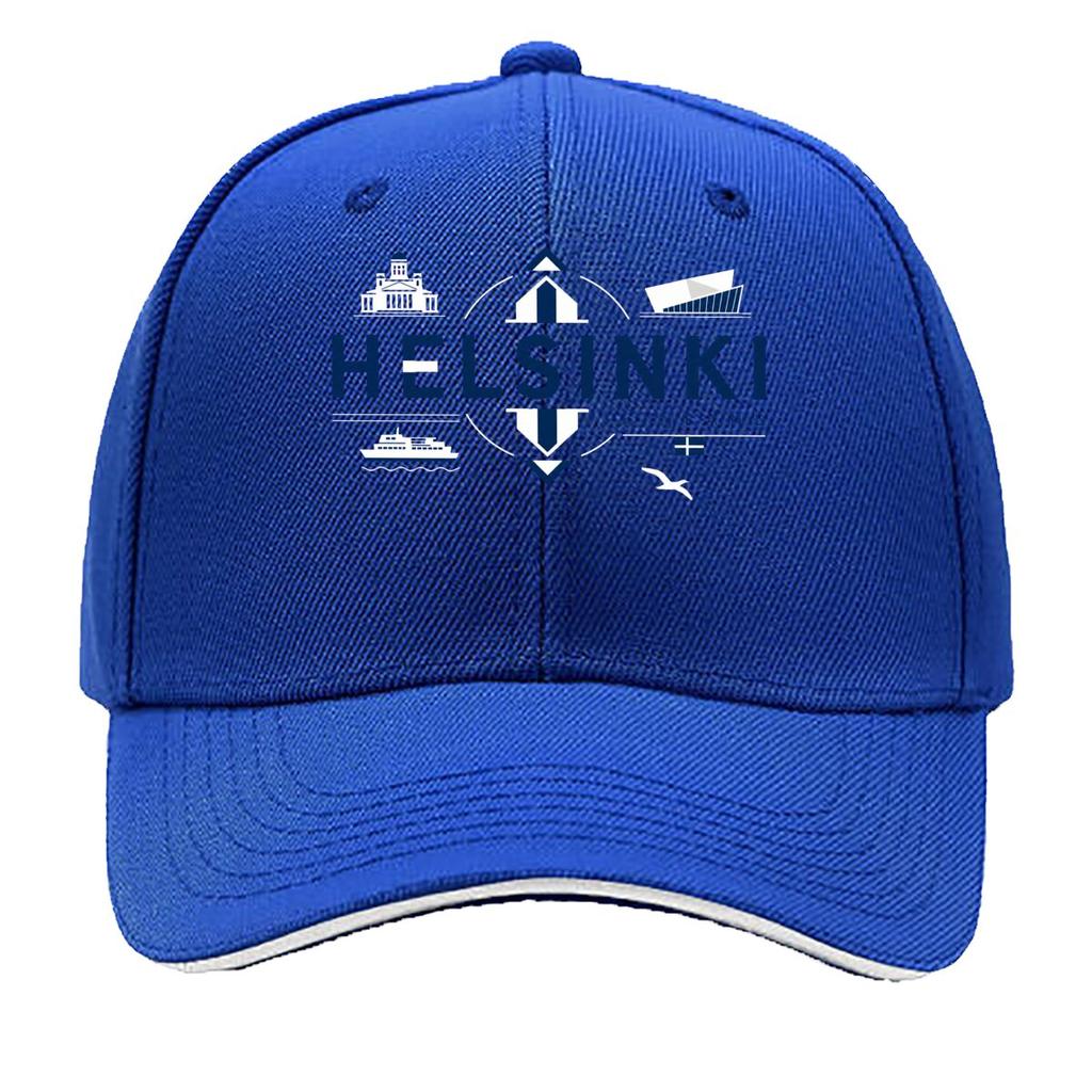 Modern Helsinki Finland Cross Travel Sandwich Baseball Cap Sun Cap Outdoor Workouts Hat
