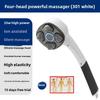 Handheld 4 Silicone Massage Head Hammer Massager 33W Powerful Vibration Massager with Negative Ion Function