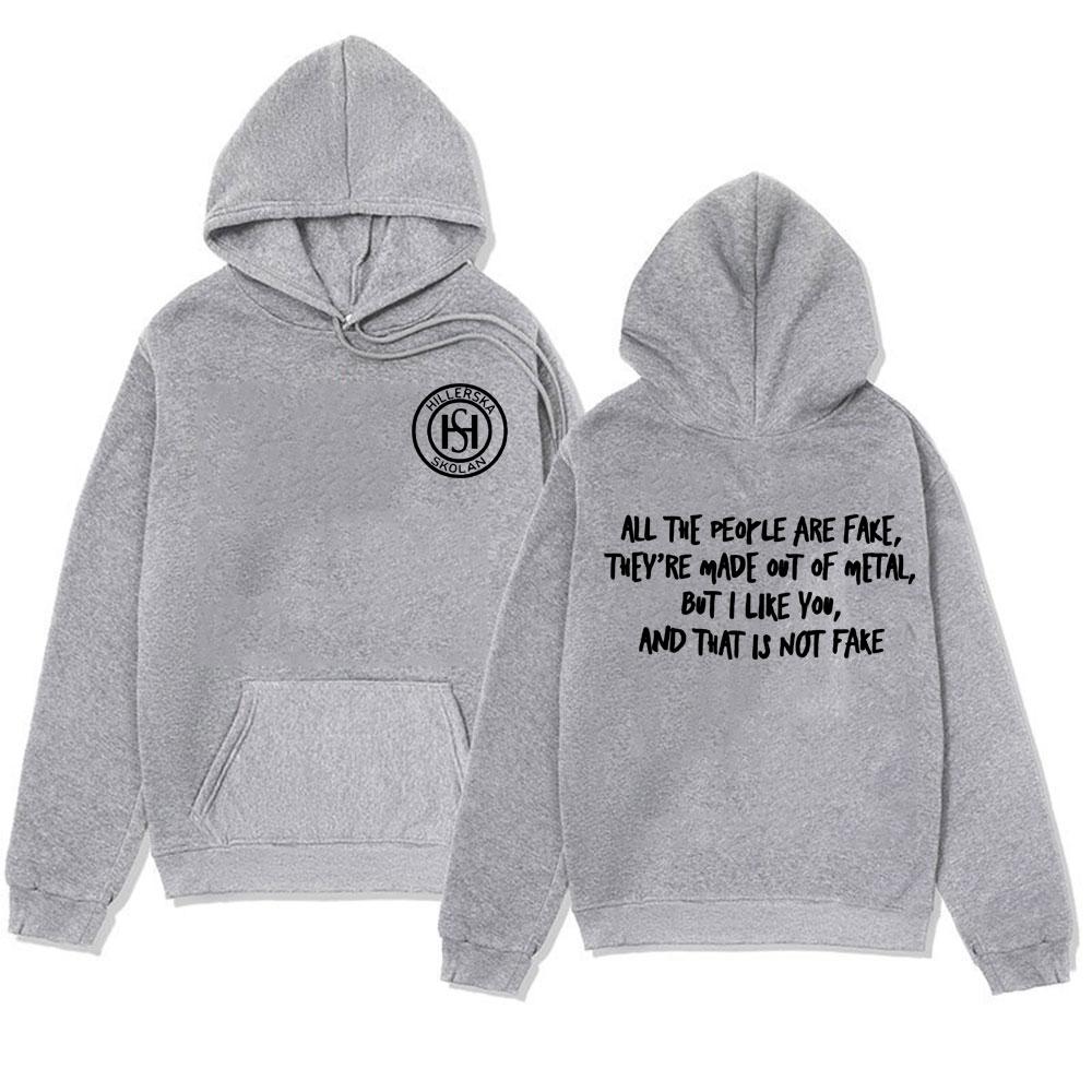 

The Young Royals Hillerska Skolan Hoodie Wilhelm and Simon - All The People Are Fake Sweatshirt Men Women Fashion Casual Hoodies 3XL