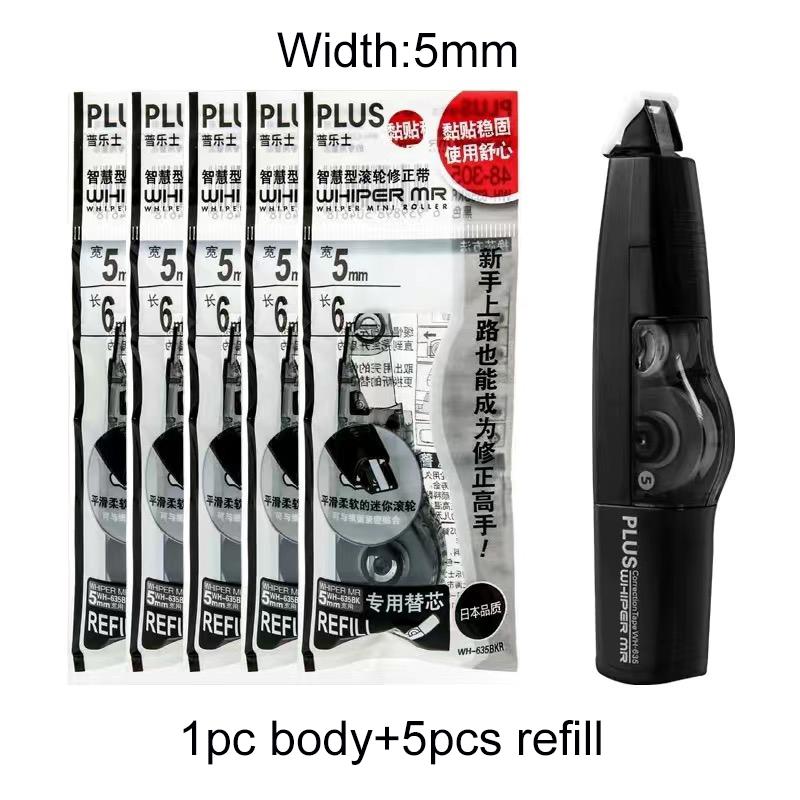 6M PLUS Correction Tape Replaceable Refills Stationery Correction Tool White Out Correction Students Gift Office School Supplies