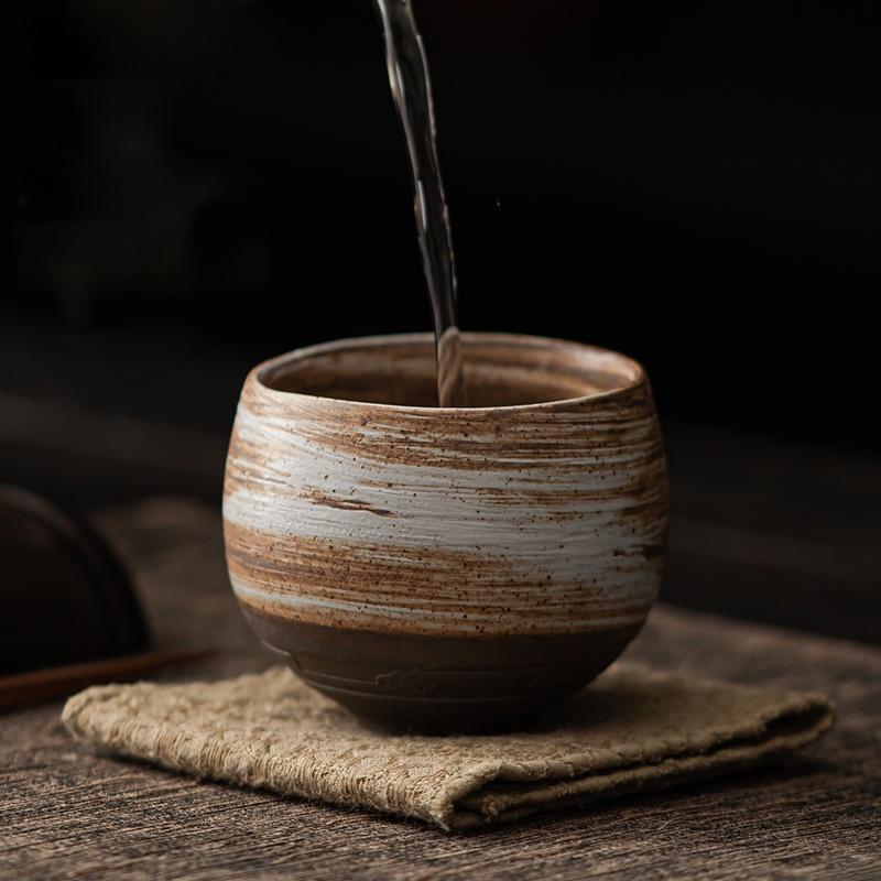 80ml Ceramic Tea Cup Japanese Style Ancient Style Kung Fu Tea Set