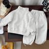 Boys' 2026 Spring Long-Sleeve Stand-Collar Half-Zip Hoodie & Pants Set