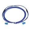 Optical Fiber Patch Cord Armored Jumper Single Mode 2 Core Optic Cable LC UPCLC UPC Blue(5meter )