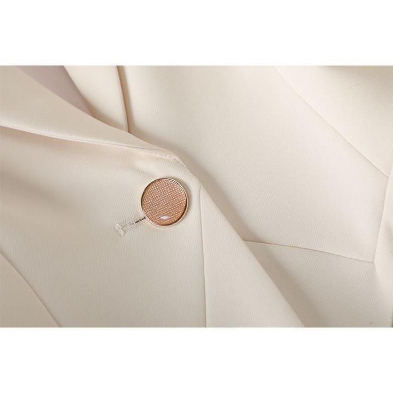 Damen S Lässige Schlanke Passform Langarm Blazerjacke