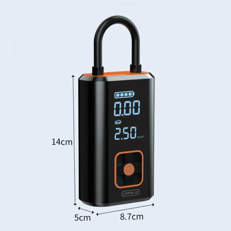New Compact Car Portable Automatic Tire Inflator Tire Pressure Gauge Air Compressor with Intelligent Digital Display Emergency Car Inflator