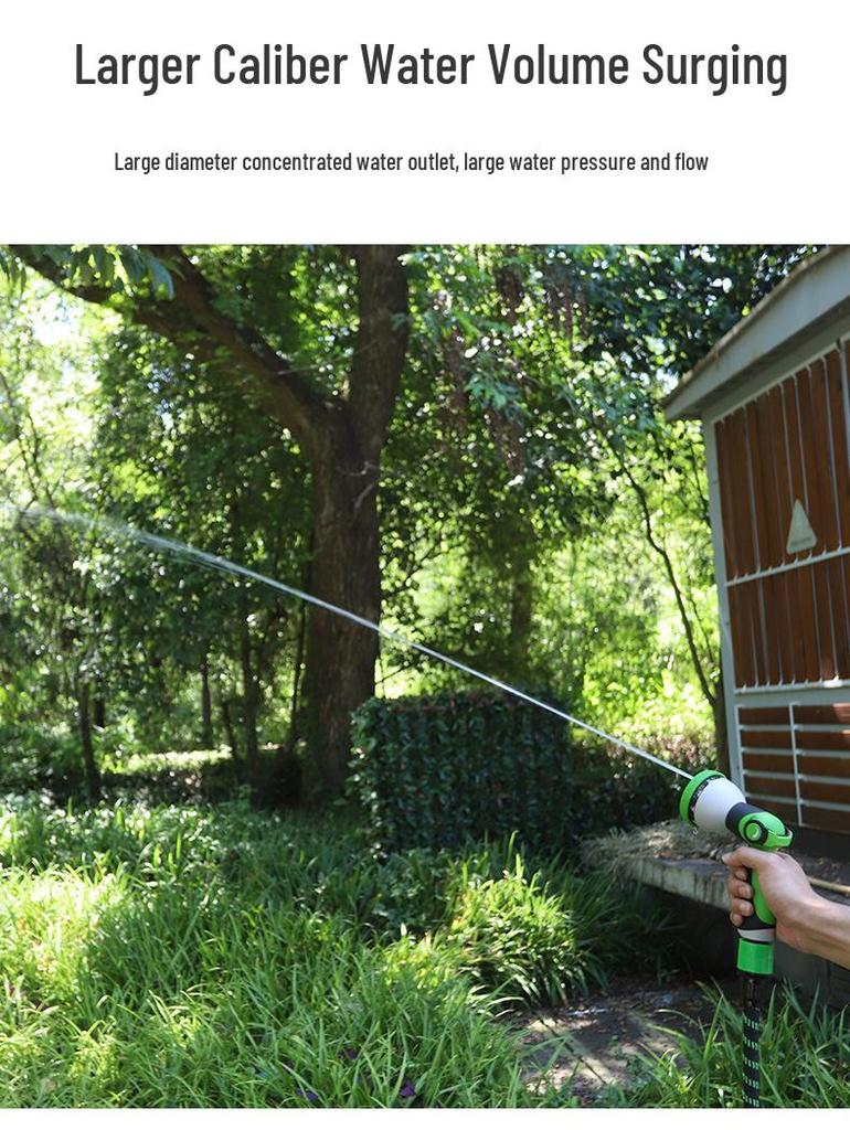 Retractable High-Pressure Hose: Versatile Car Wash & Garden Watering Tool for Easy Storage