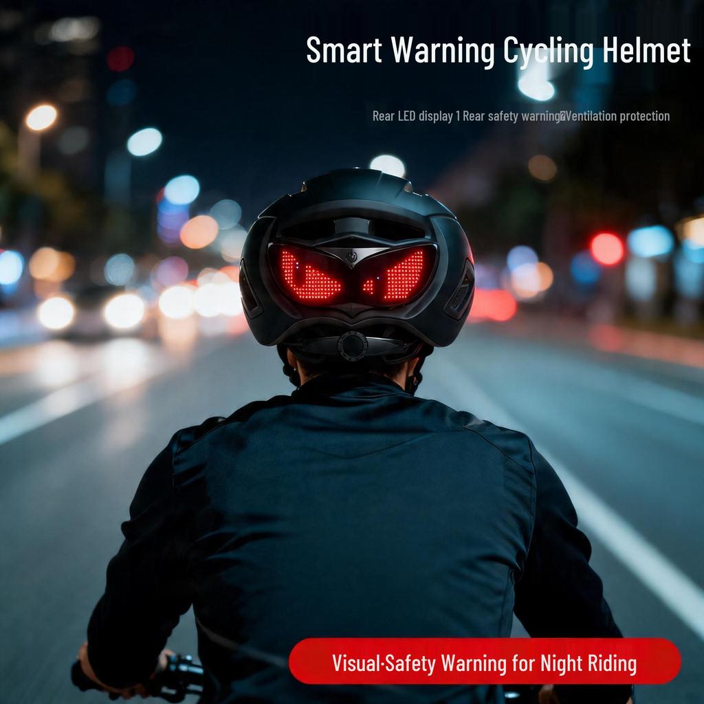 Cross-border LED Bicycle Helmet: Unisex Summer Sun Protection, Electric Scooter, Night Safety