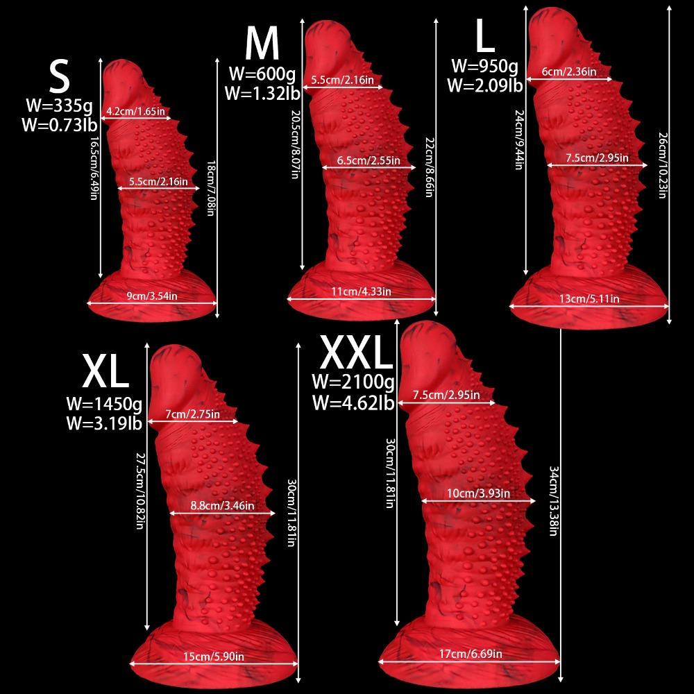 Big Size Soft Silicone Realistic Dildo Female Personal Massage Toy For Couples