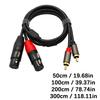 Universal 2RCA To 2XLR Female Balanced Audios Interconnects Cable For Amplifiers And Recording Devices