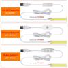 Dimmable COB LED Strip Light 5V USB Flexible LED Tape with ON OFF Switch 320LEDs High Density Linear Lighting with Adhesive Tape