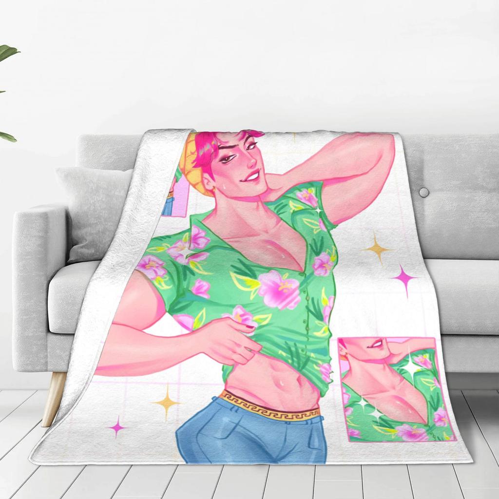 KPOP DEMON HUNTERS Saja Boys Jinu Blanket  Soft Warm Novelty Plush Throw Blanket For Children Outdoor Flannel Bedspread Cover