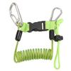 Diving Hook Rope Stainless Steel Flexible Anti Lost Diving Camera Rope Diving Reef Hook Spring Rope Green