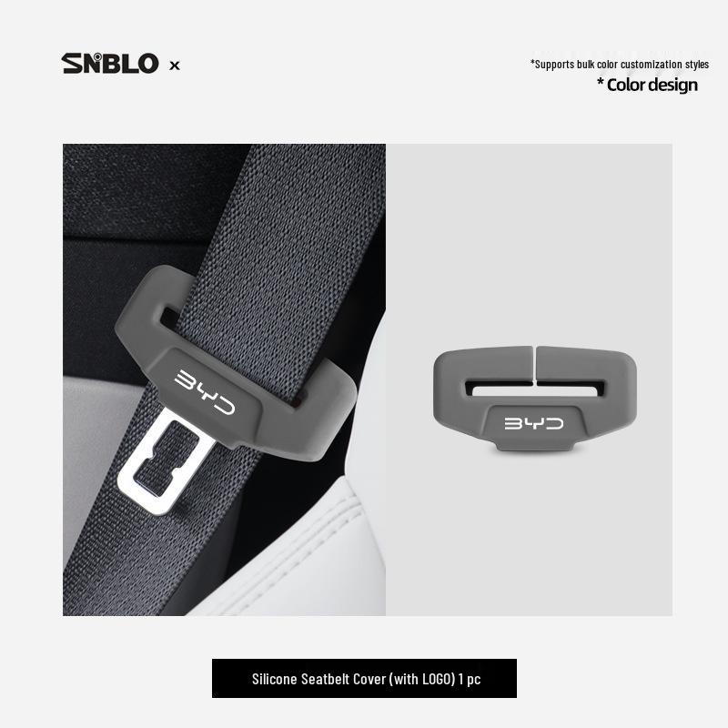 Compatible with seat belt and anti-collision cover modifications for BYD Qin Plus, Seagull, Dolphin, Seal, and Song Plus models.