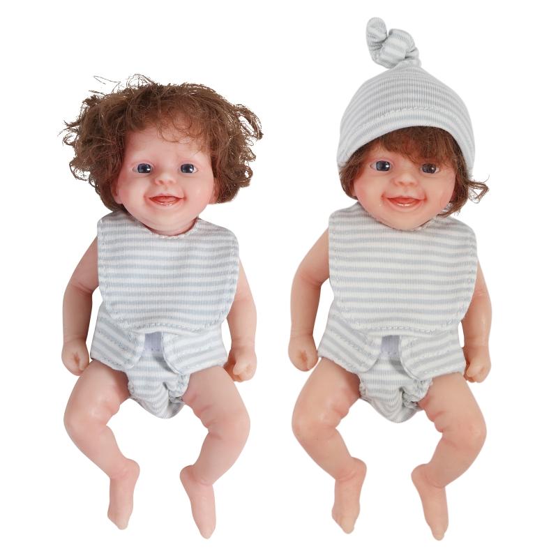 Mini Doll Cute Small Baby Doll Realistic Newborn Baby Dolls Silicone Full Body