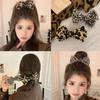 Vintage Leopard Print Hair Accessories Bow Premium Hair Clips Sweet Daily Headwear Women Trendy Hair Clips Hair Volume Clip