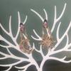 2PC Women's Fashion Design Star Moon Earrings Zircon Accessories Suitable for Date, Party, Festival Gifts