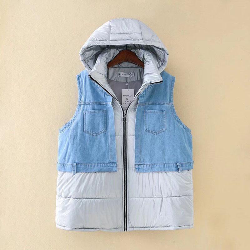 Vest for Women Winter Cotton Sleeveless Tops Padded Large Size Vest Oversize Thickened Down Casual Zipper Vest