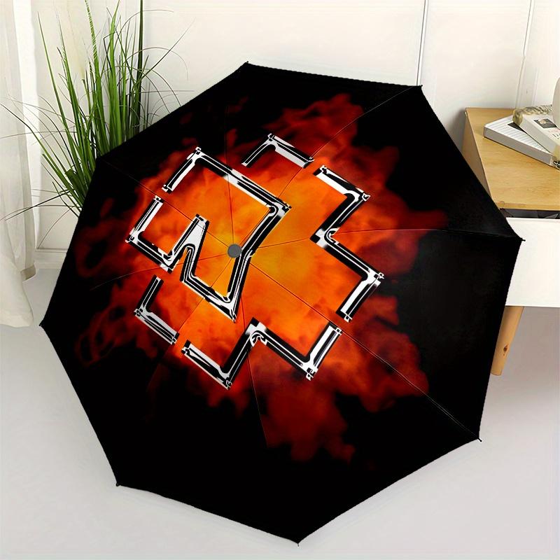 Круглые настенные часы с дизайном  Пылающий Крест   Зонт, Портативный складной в 3 сложения компактный зонт для мужчин и женщин,S285