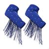 1 Pair Latin Dance Arm Sleeves Competitions Shiny Comfortable Tassel