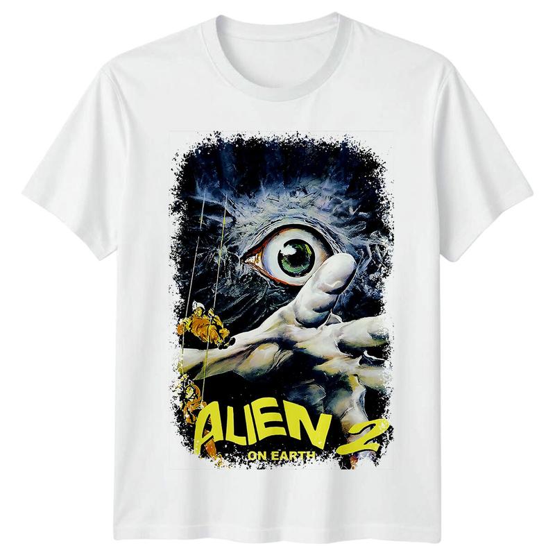 

Alien 2- On Earth (1980) Movie Poster Inspired Unisex T-Shirt Retro 80s Tee XXXL