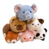 Søte liggende dyr Rød panda Rev Dovendyr Katt Myke plysjdukker Utstoppet capybara Gris Plysjleke Baby leker Gaver til barn